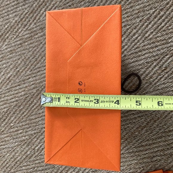 4 SMALL HERMES SHOPPING PAPER GIFT BAGS / GIFT BAG  FOR TIE or SCARF 🛍 - Picture 5 of 5